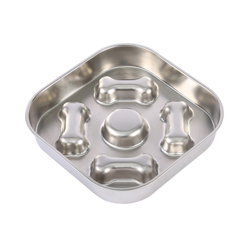 Non-Slip Metal Dog Food Bowl