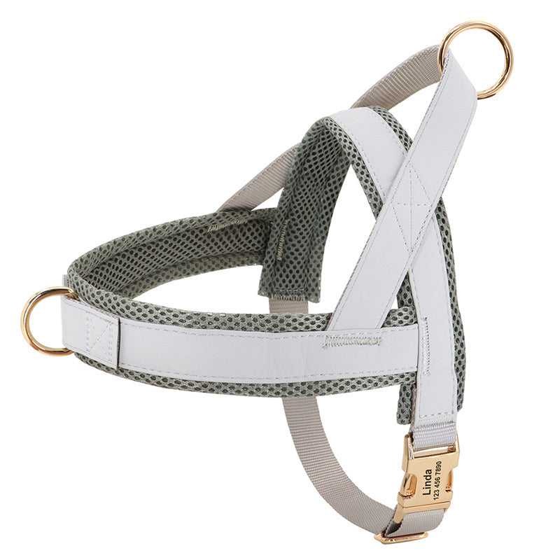 Lettering Large Dog Vest Chest Harness