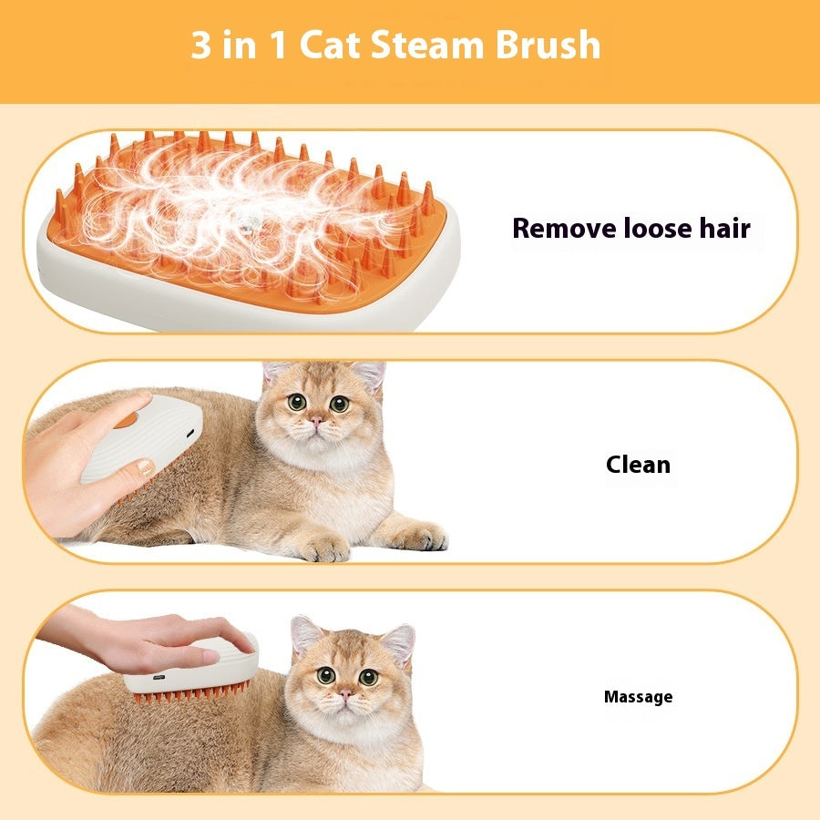 Steam Brush Spray Massage Comb