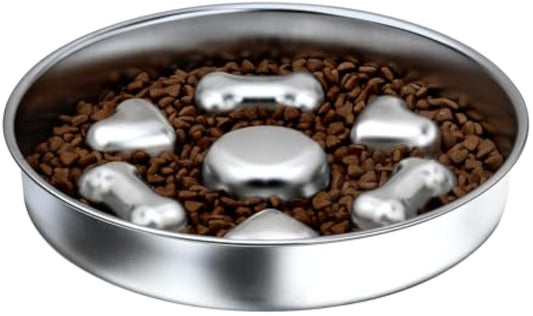 Non-Slip Metal Dog Food Bowl